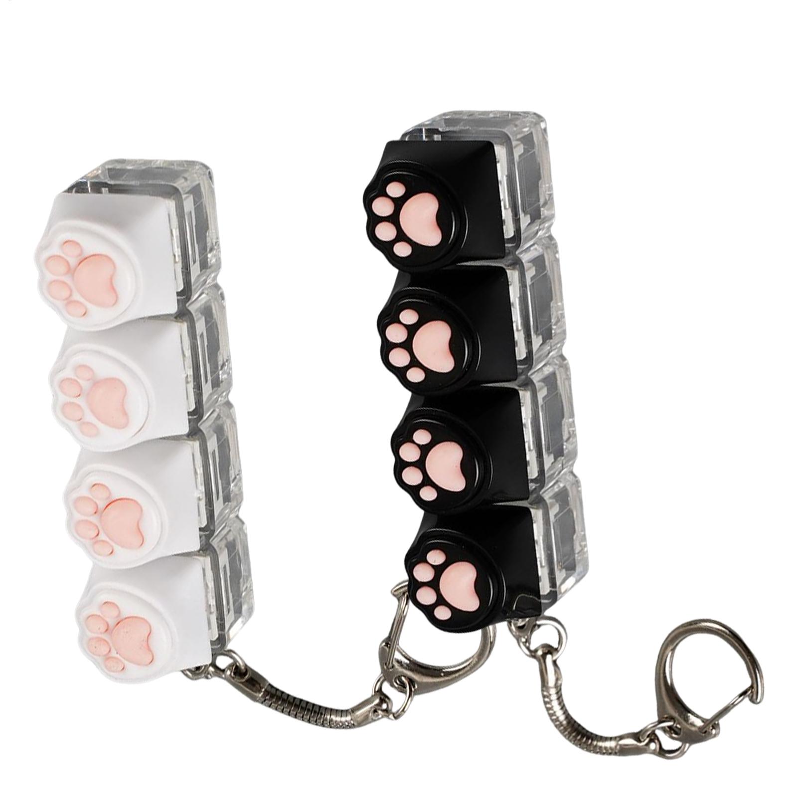 Electronics Gadgets For Kids - LED キーボードキーホルダー フィジェットトイ クリスタルクリッカー 感覚玩具 ストレス解消用