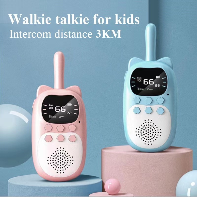 Electronics Gadgets For Kids - 子供用トランシーバー 2個セット 電子玩具 子供用スパイガジェット ベビーラジオ電話 3km範囲