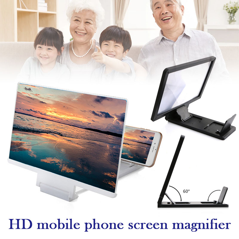 Digital Magnifier Reading - スクリーンアンプ、便利な携帯電話拡大鏡、映画やビデオ、ゲーム用のプロジェクタースクリーン、家庭用携帯電話拡大鏡