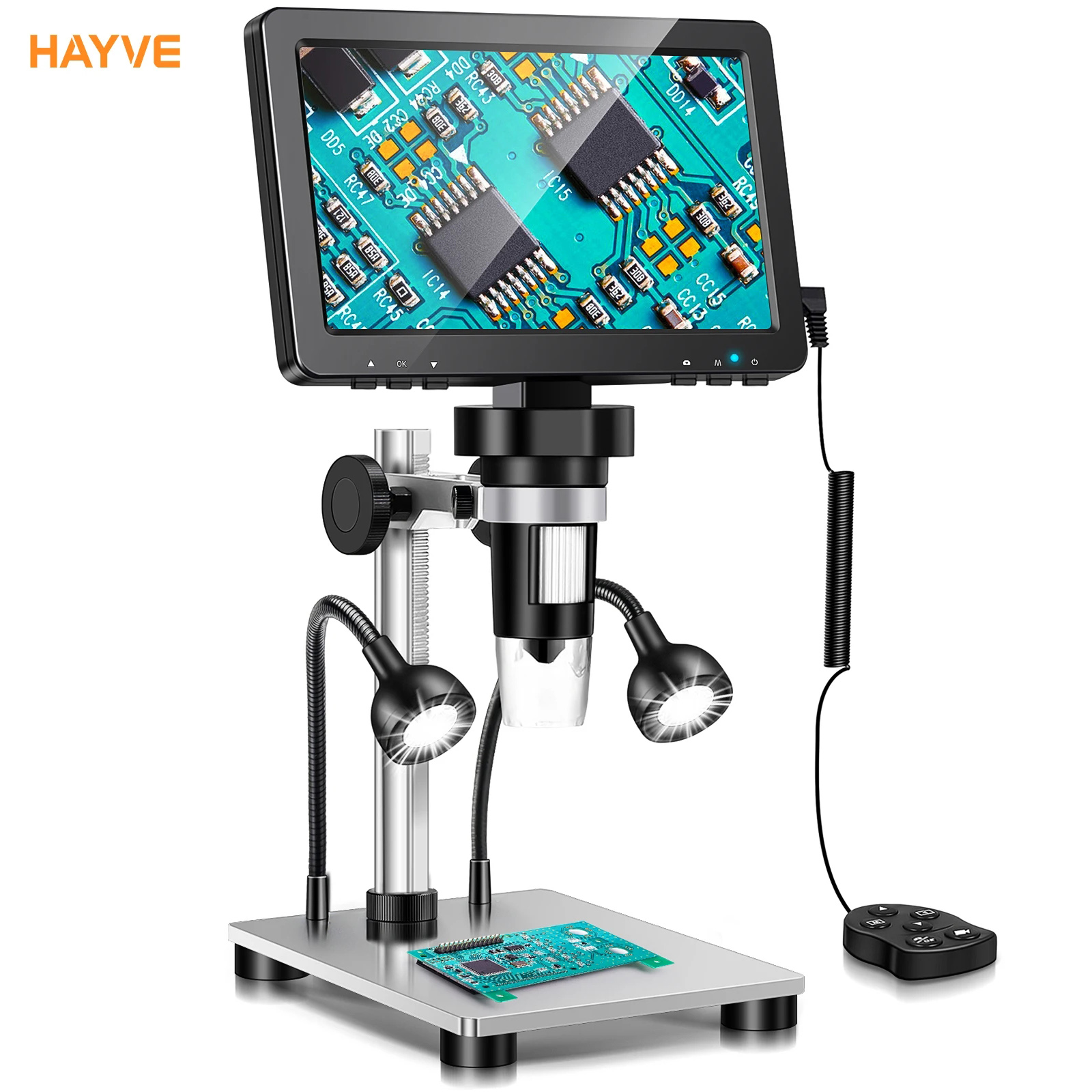 Digital Magnifier Reading - Hayve 7 インチデジタル顕微鏡 1200X ズーム 12MP