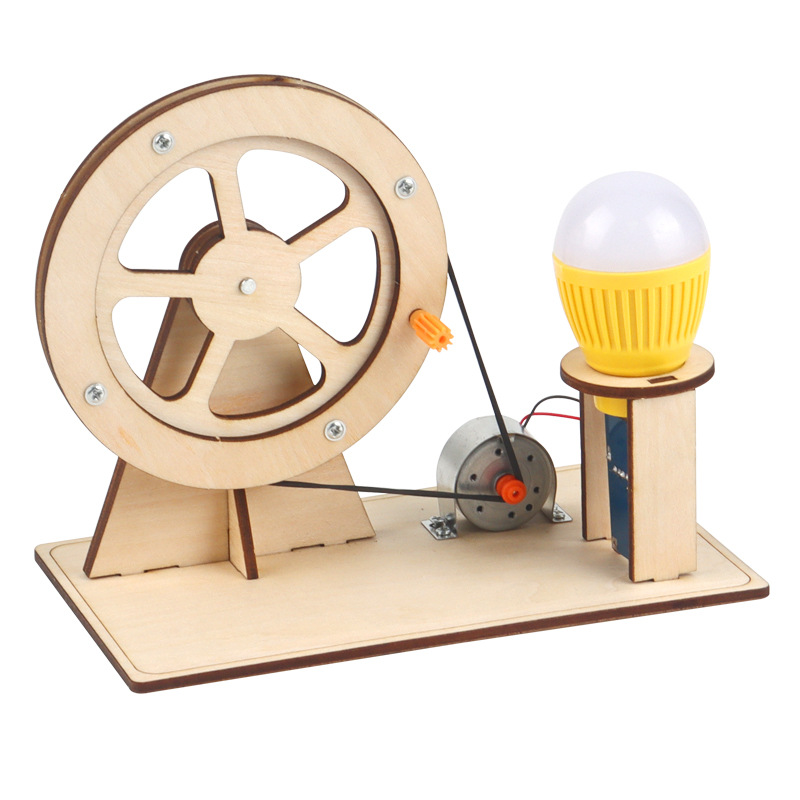 Electronics Gadgets For Kids - 木製ハンドジェネレーター子供の科学おもちゃ面白い STEM テクノロジーガジェット物理学キット教育玩具子供のための学習おもちゃ