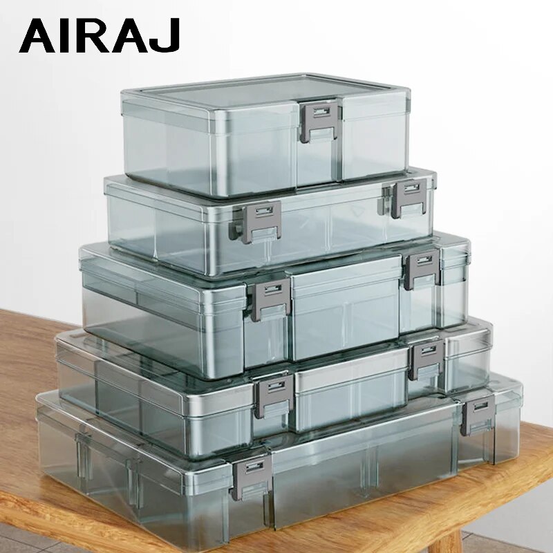 Electronics Gadgets And Accessories - Airaj-プラスチック製ツール部品収納ボックス、スクリューボックス、ツール分類、電子部品、ドリルビットアクセサリー、厚みのあるグリッドボックス