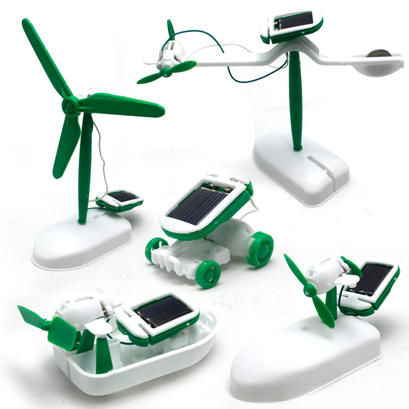 6-in-1 ソーラーパワーロボットキット組み立て船ファン風 - Electronics Gadgets For Kids のレビューと価格