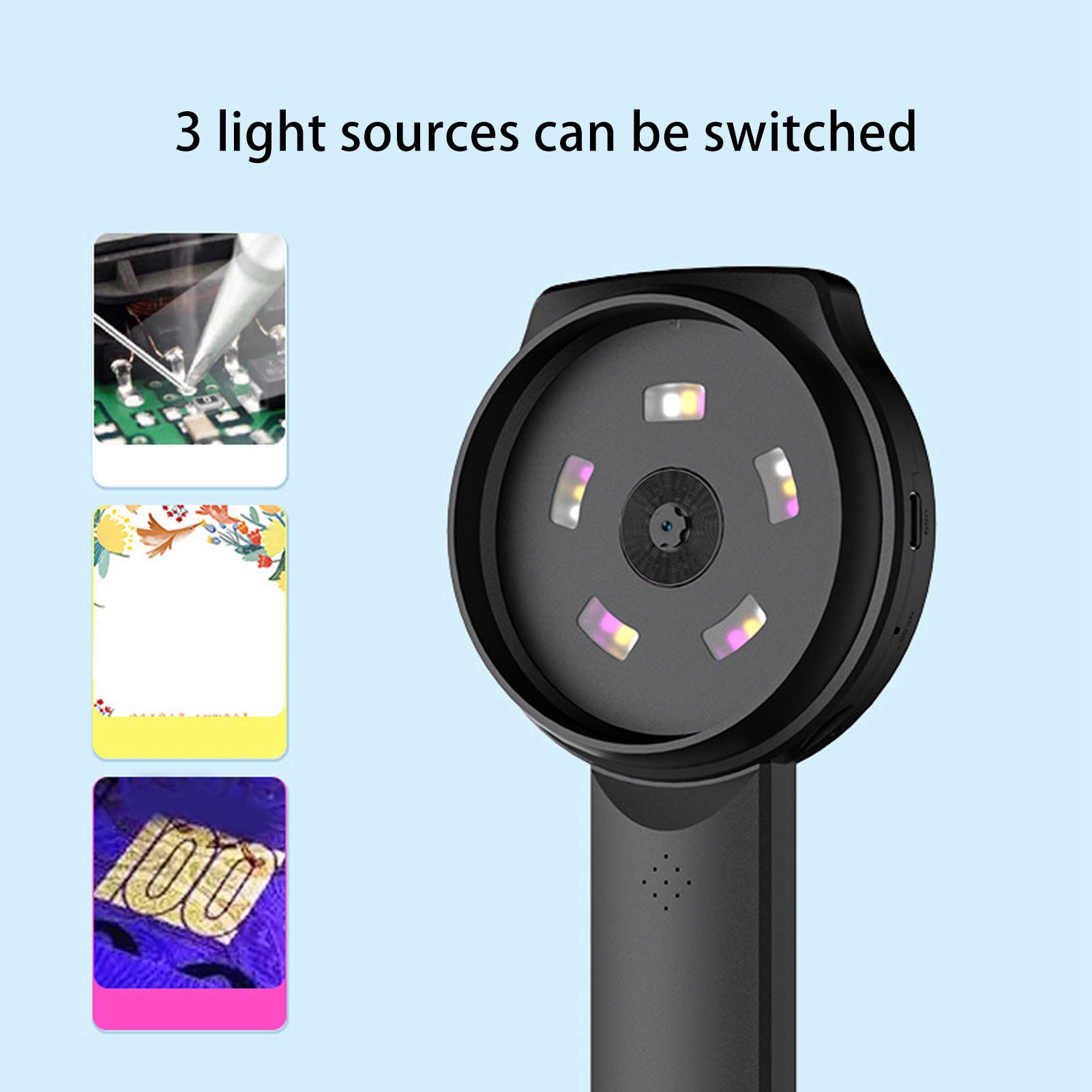 1000X 虫眼鏡ハンドヘルドデジタル拡大鏡目の保護人間工学 - Digital Magnifier Reading のレビューと価格