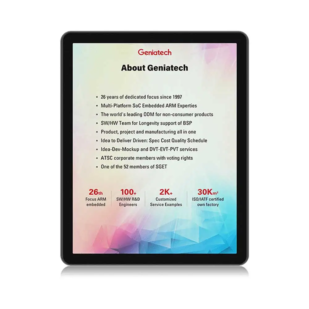 Geniatech E-reader カラー10インチ電子イ - E-Ink Tablet Reader のレビューと価格