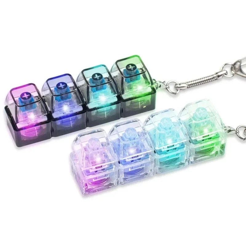LEDキーボードキーチェーン フィジェットトイ クリスタルク - Electronics Gadgets For Kids のレビューと価格