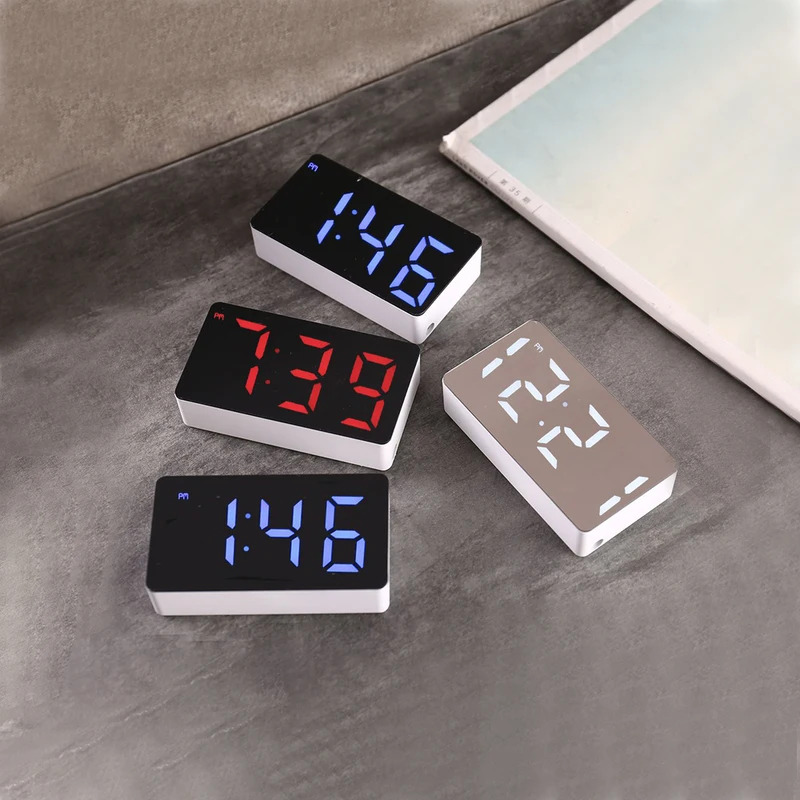 LED電子時計ミラー目覚まし時計 - 家庭用家具スマート小型 - Electronics Gadgets Wholesale のレビューと価格