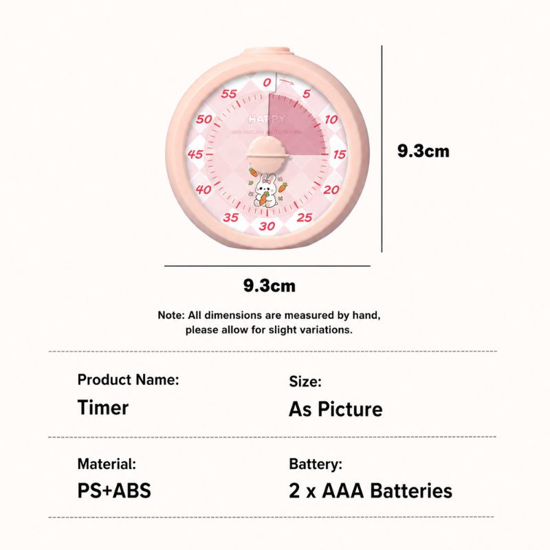 回転式カウントダウンタイマー視覚的な時間管理ツール目覚まし時 - Electronics Gadgets For Kids のレビューと価格