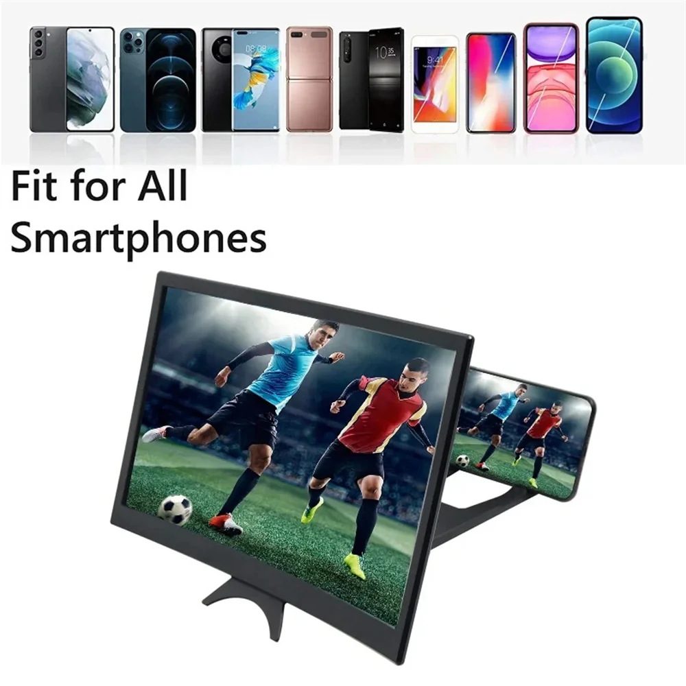 12インチ大型曲面スクリーン3D HD携帯電話スクリーン拡大 - Digital Magnifier Reading のレビューと価格