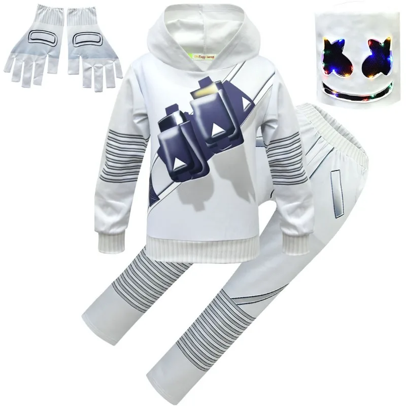子供用コスプレ衣装 男の子用 マシュメロ DJ 面白いコスチ - Led Gloves Music のレビューと価格