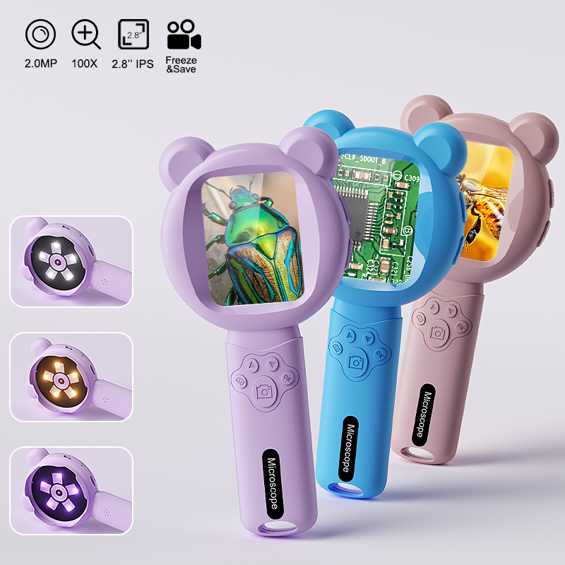 キッズデジタル拡大鏡 2.8インチ画面 ポータブルビデオ顕微 - Digital Magnifier Reading のレビューと価格