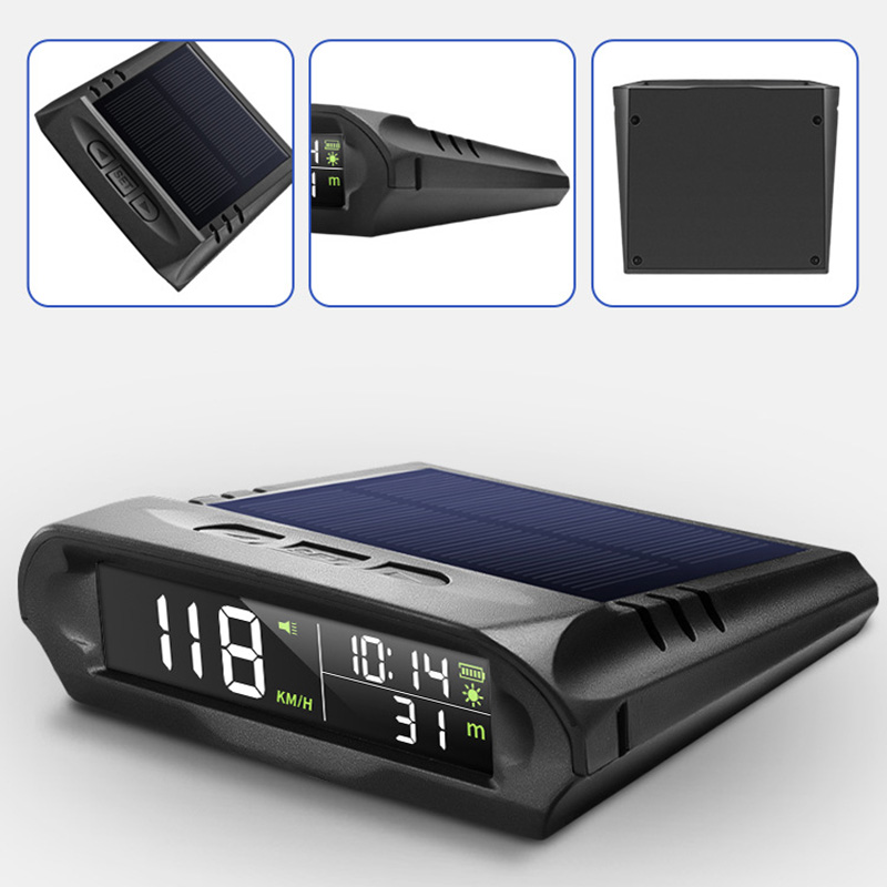 自動 GPS スピードメーターソーラー充電ヘッドアップディス - Electronics Gadgets Wholesale のレビューと価格
