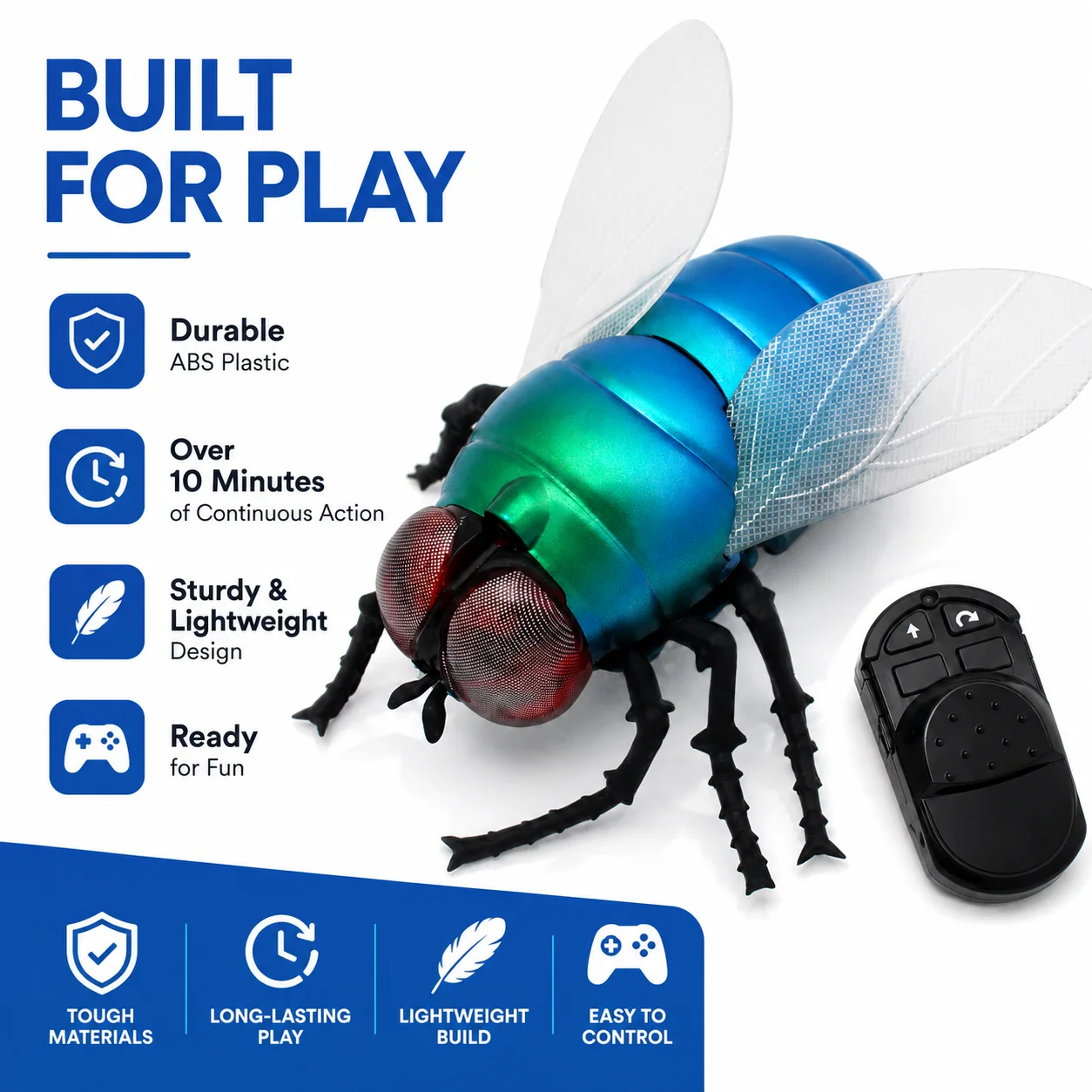 赤外線RC飛行玩具リアルな昆虫風リモコンバグおもちゃ、飛行ア - Electronics Gadgets For Kids のレビューと価格