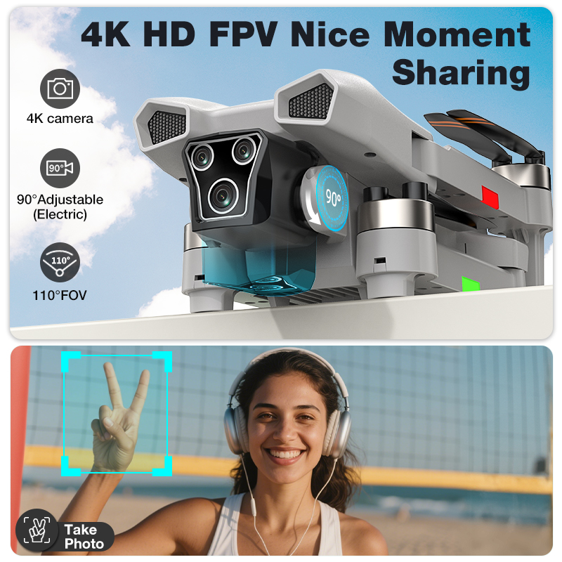 新型ホットL017プロドローン ブラシレス 3Dロール 36 - Electronic Gadgets のレビューと価格