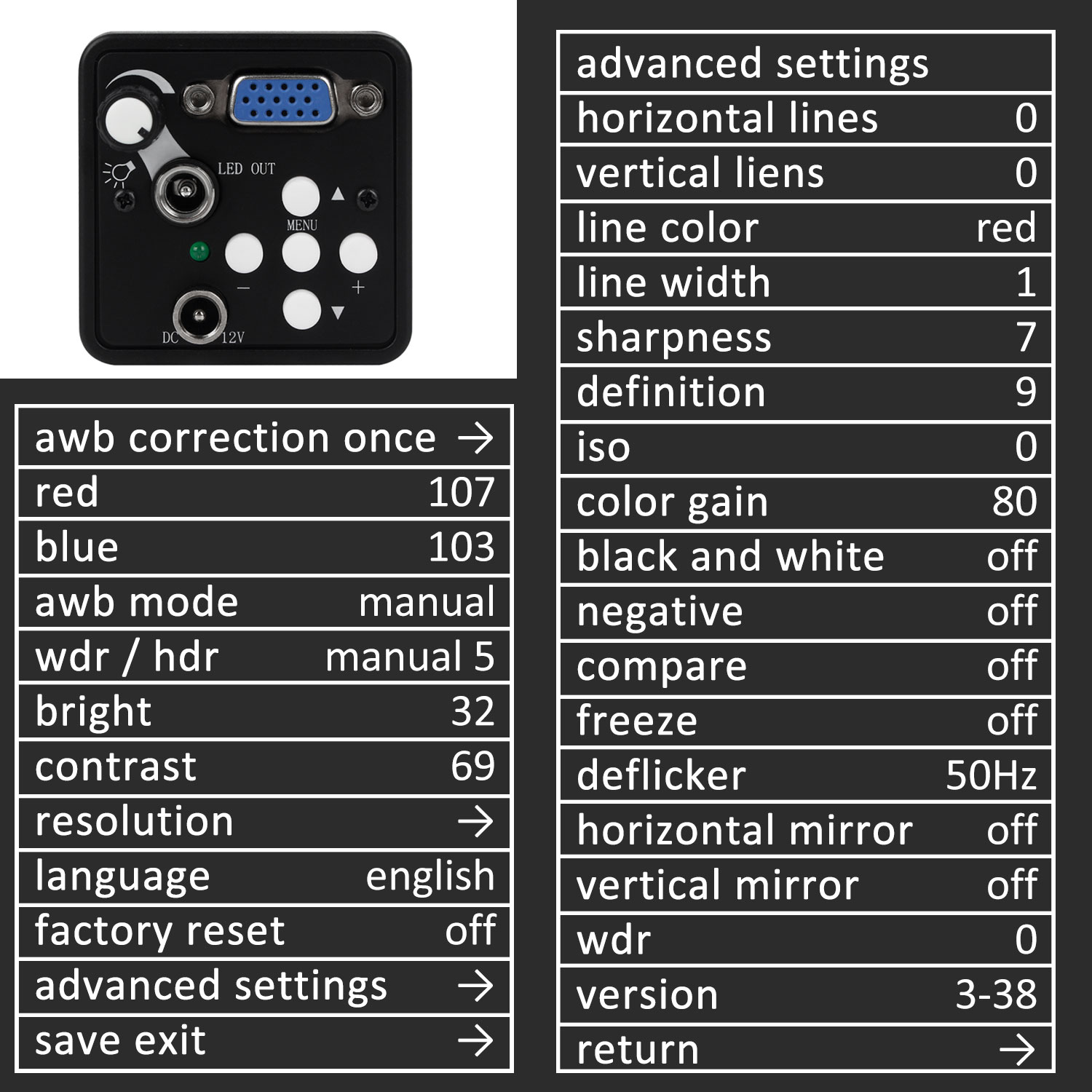 13MP VGA ビデオ顕微鏡カメラ 1080P + ズーム - Digital Magnifier Reading のレビューと価格